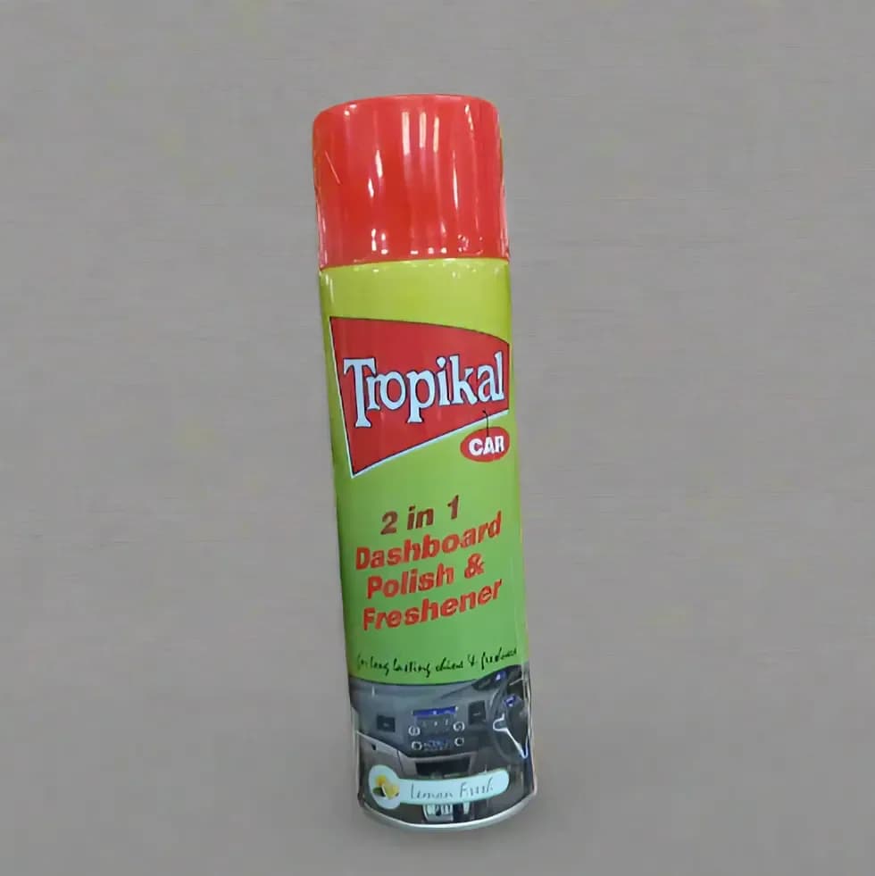 Tropikal Car 2-in-1 Dashboard Polish & Freshener - Lemon Fresh 500ml