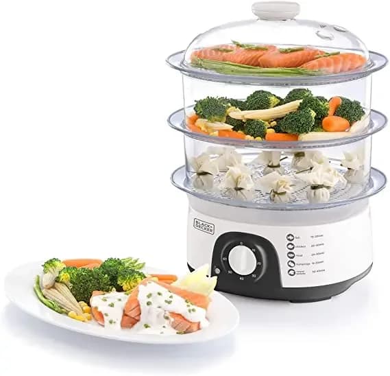 BLACK+DECKER 775W 10L Food Steamer 3-Tier