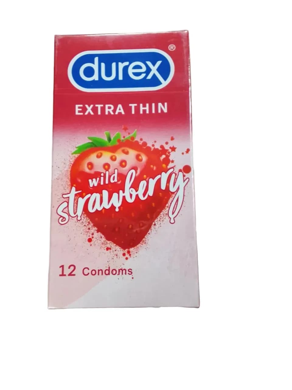 Durex Extra Thin Wild Strawberry Condoms