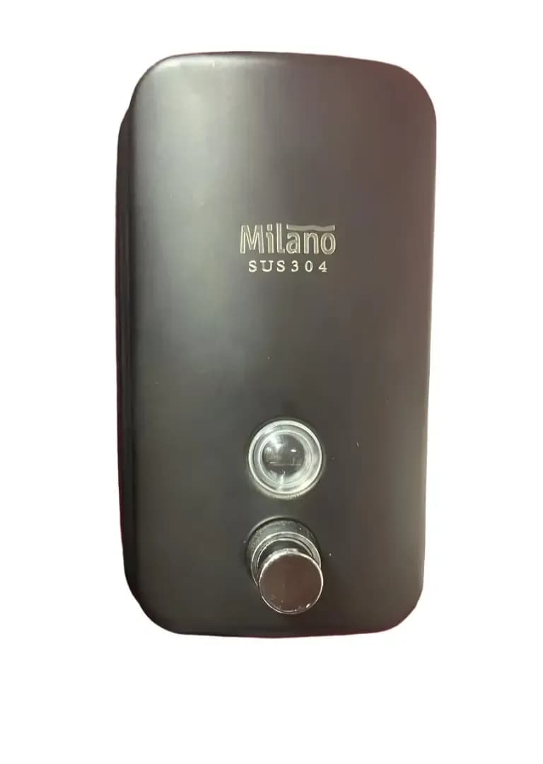 PLUSSEN Soap Dispenser Wall Mount 304 Stainless Steel Commercial Soap Dispenser Liquid Gel Hand Soap Dispenser for Bathroom 1000ml Black