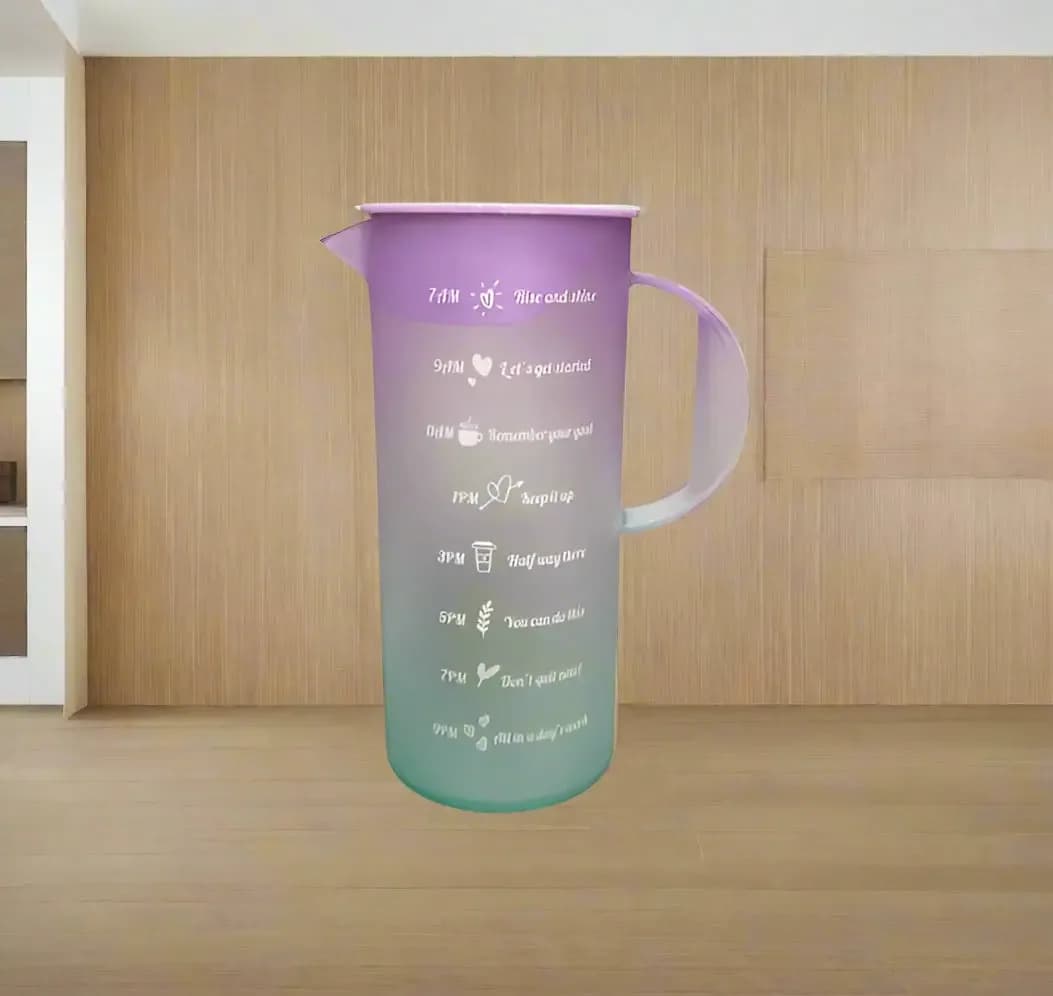 Motivational Time-Marked Water Jug 1700ml