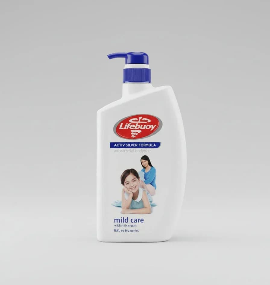 Lifebuoy Mild Care Antibacterial Body Wash with Milk Cream 950ml