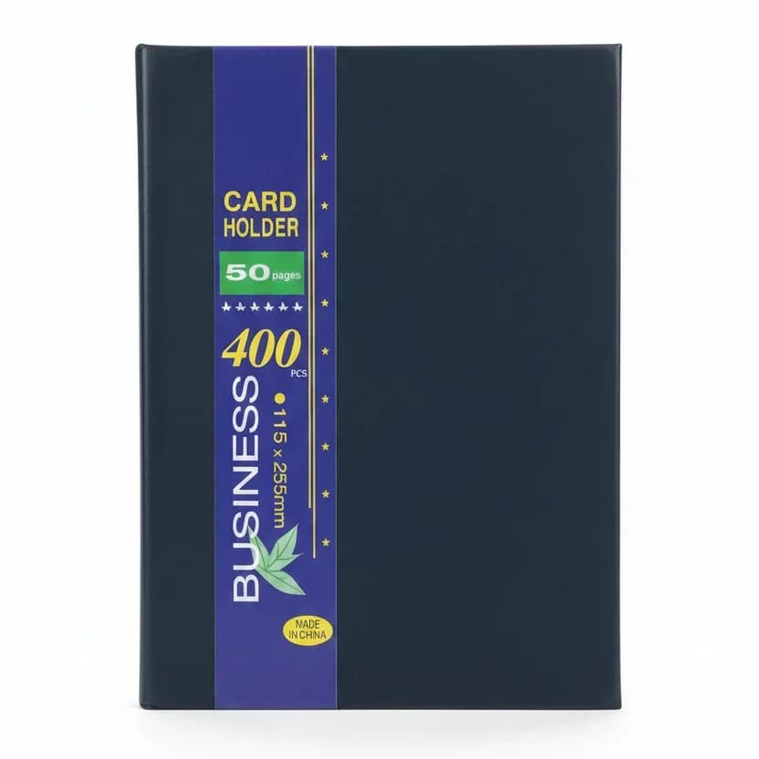 Business Card Holder Book (50 Pages, 400 Pcs Capacity)