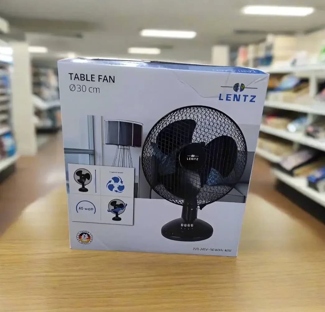Lentz Table Fan 30cm Watt 40