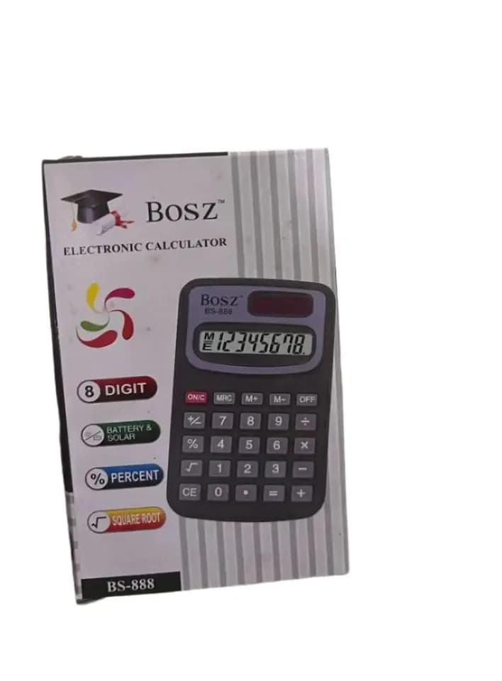 BOSZ BS-888 Electronic Calculator, 8-Digit