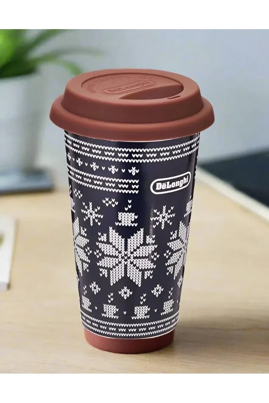 De'Longhi Thermal Mug – 300ml Double-Wall Ceramic Travel Cup