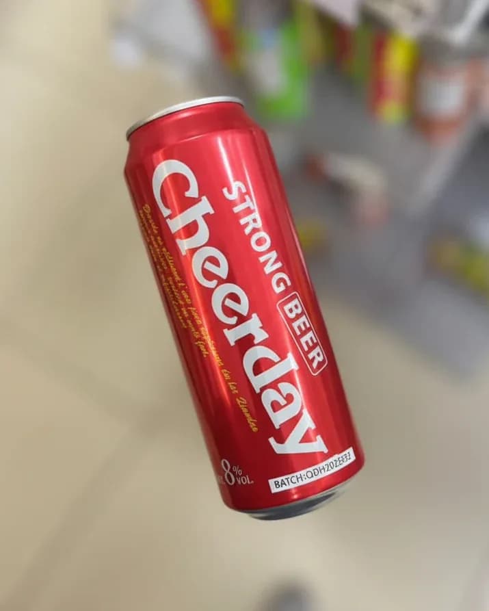 Cheerday Strong Beer Can (8% Vol)