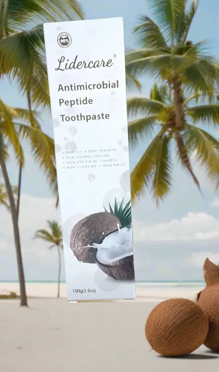 Lidercare Antimicrobial Peptide Toothpaste 100g - Coconut Oil Infused