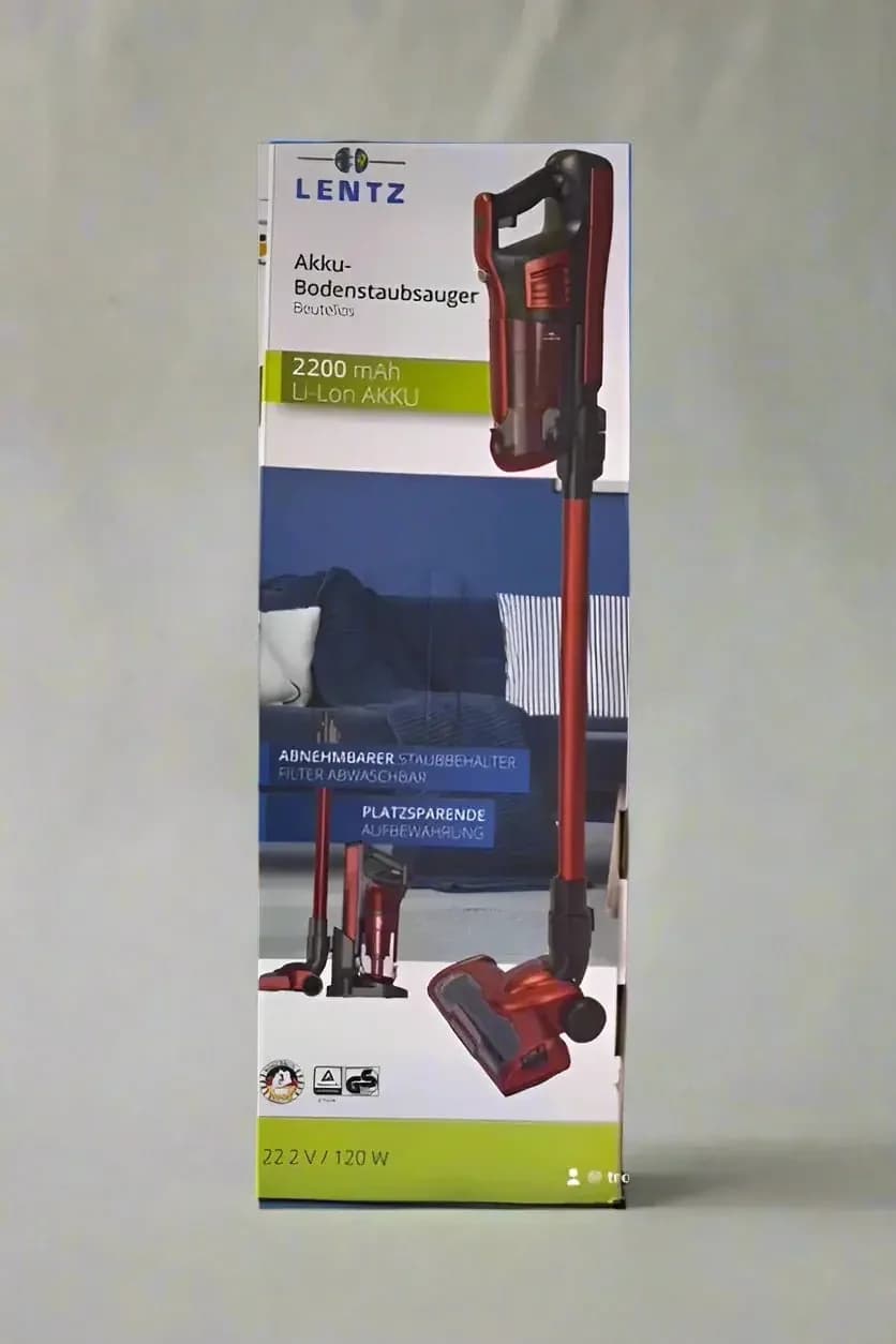 Lentz Cordless Bagless Floor Vacuum Cleaner – 2200 mAh, 120W