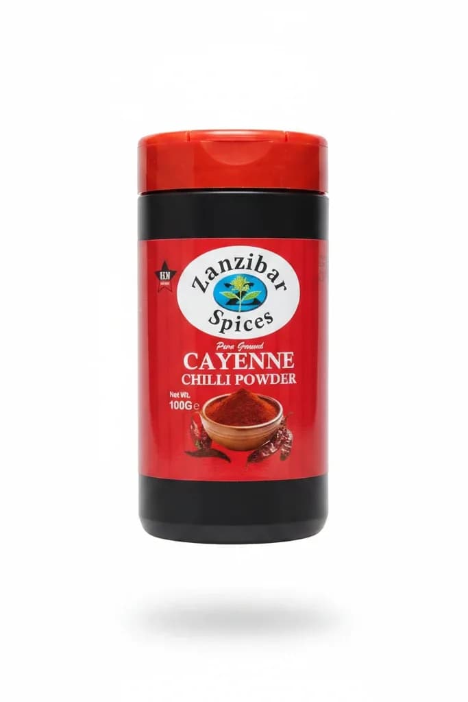 Zanzibar Spices Pure Ground Cayenne Chilli Powder/100g