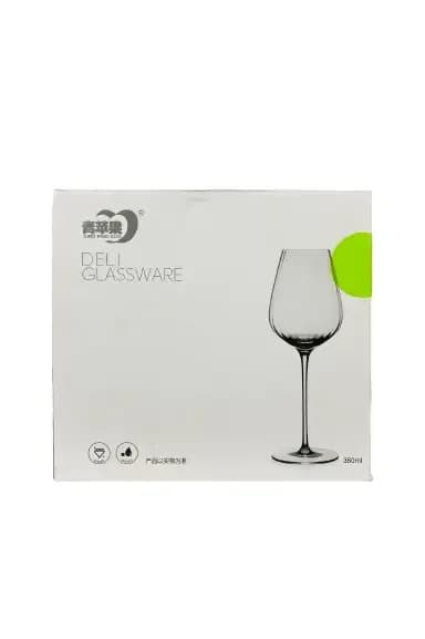 DELI Glassware 350ml Wine Glass Set 6 pcs