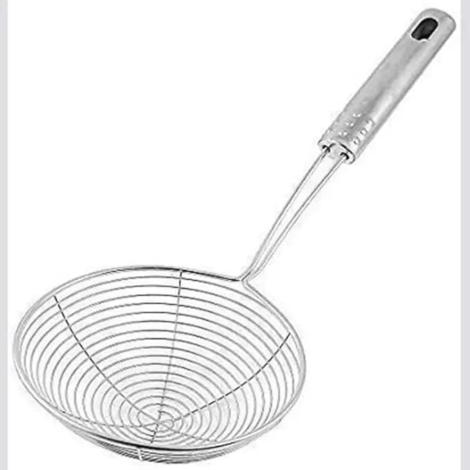 Stainless Steel Deep Frying Spoon Oil Strainer Net Fryer