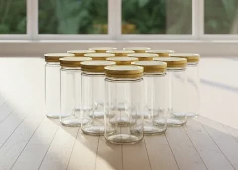 Glass Storage Jar 500ml 1pc