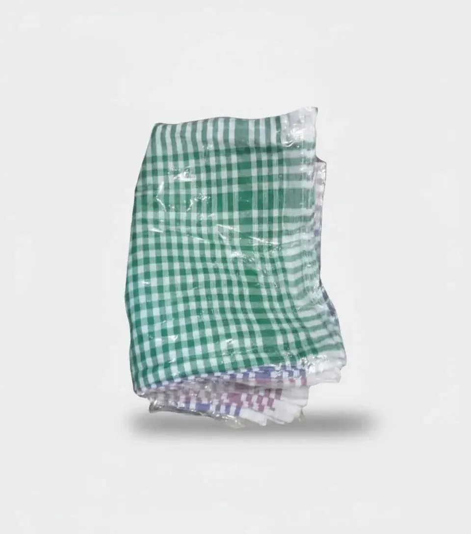 Cotton Duster Cleaning Cloth – Checkered Pattern set of 12pcs