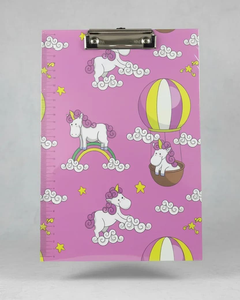 Pink Unicorn Clipboard