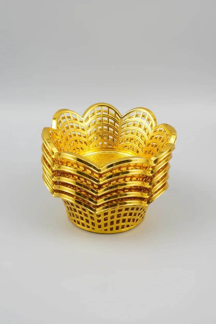 Decorative Plastic Fruit Basket 1pcs