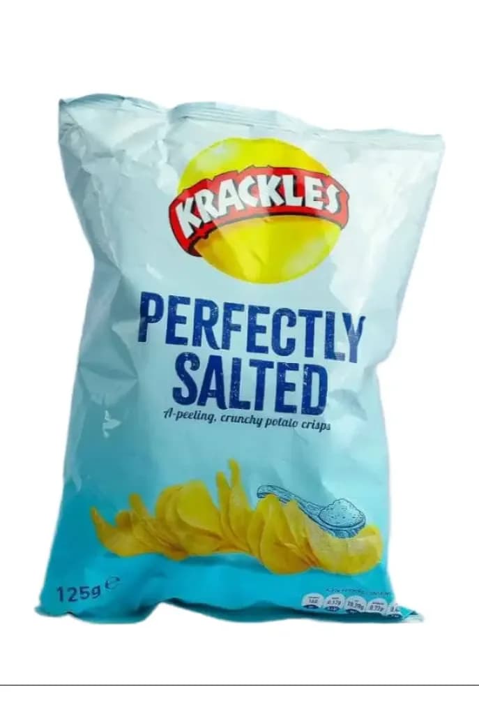 Krackles Perfectly Salted Potato Crisps 125g