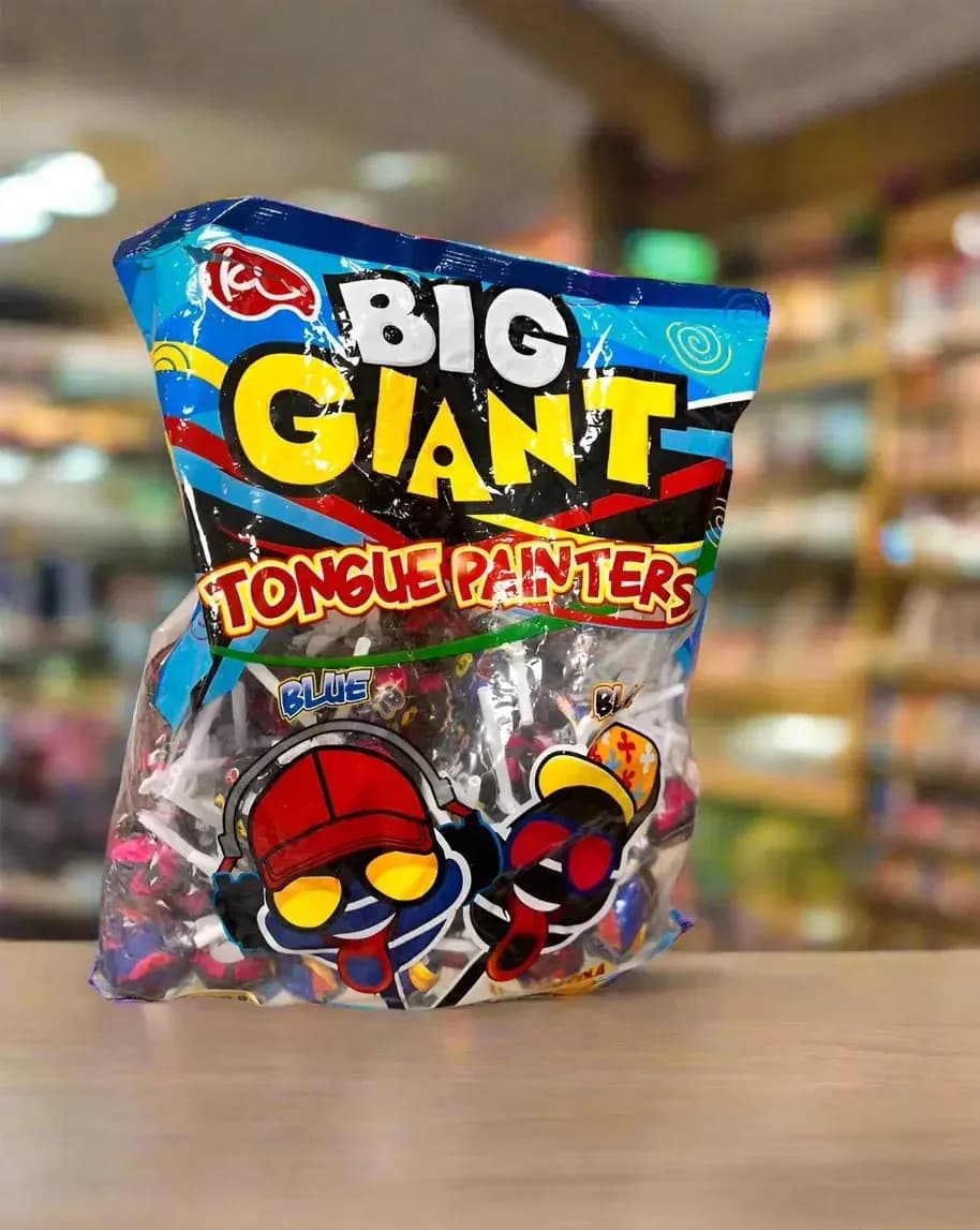 Big Giant Tongue Painters Blue Candy – Assorted Flavors Pack 50pcs