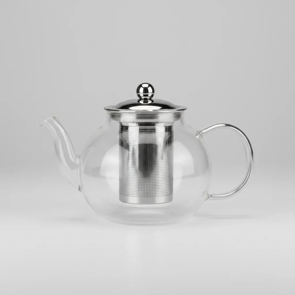 Glass Teapot with Stainless Steel Infuser