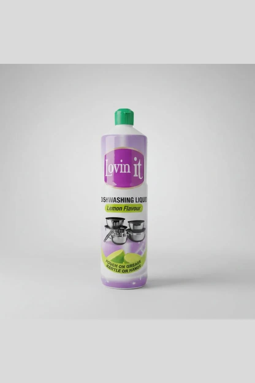 Lovin it Lemon Flavour Dishwashing Liquid 1l