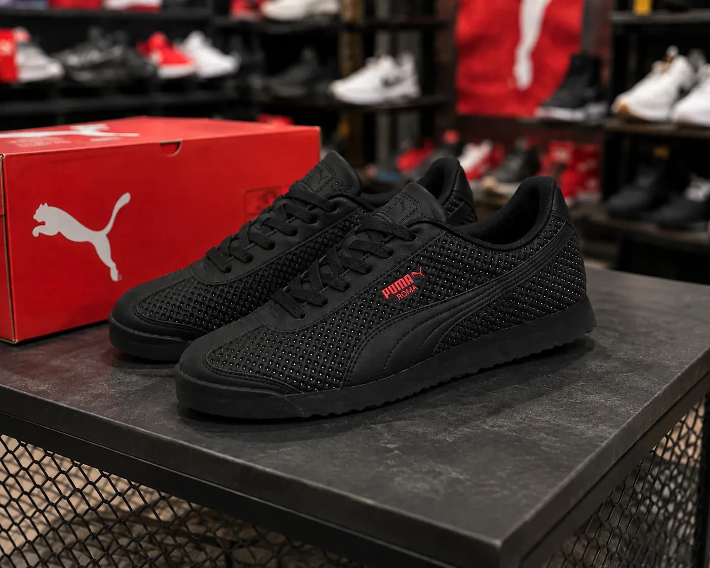 Puma Roma Classic Retro Sneakers – Black