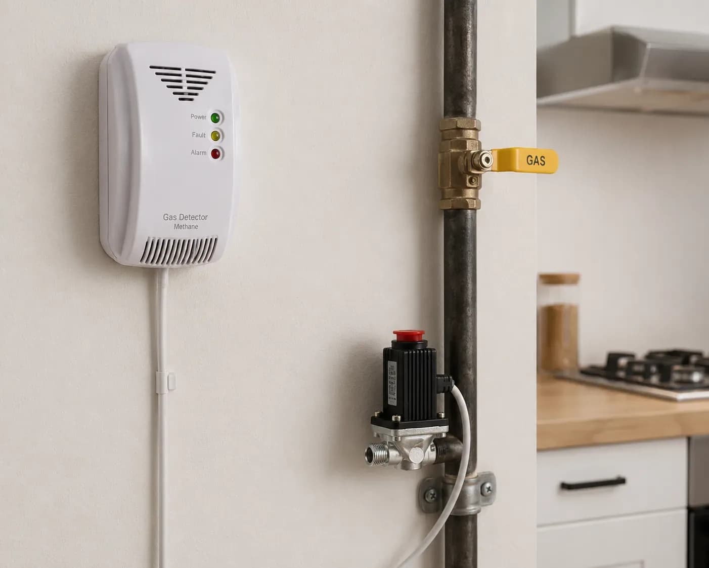 Smart Gas Leak Detector & Automatic Solenoid Valve Safety System