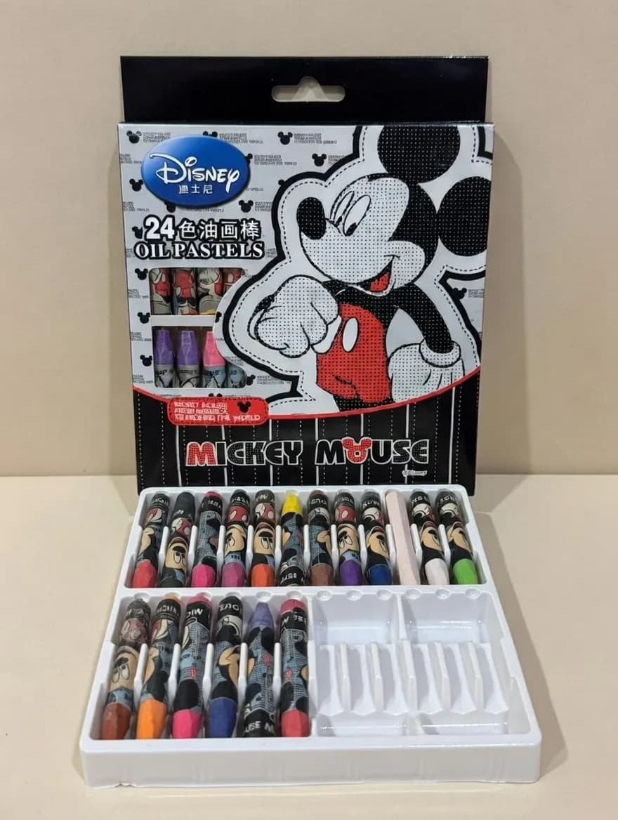 Disney Mickey Mouse 24-Color Oil Pastels Set