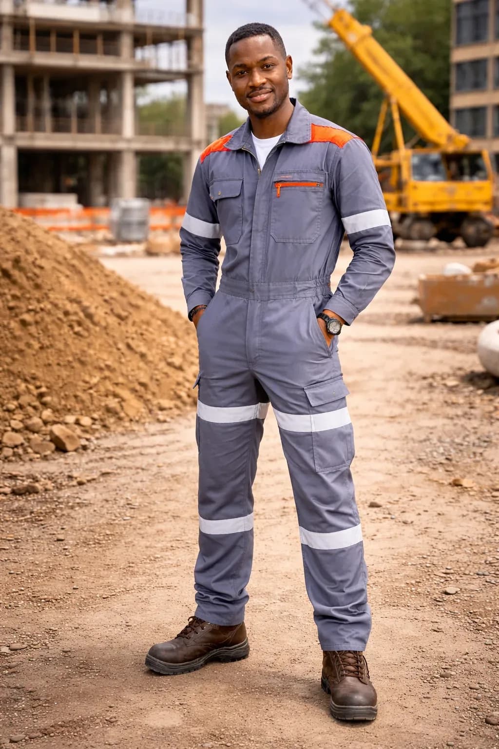 American Safety Pre-Shrunk Work Wear Coverall – 240 GSM Industrial Uniform