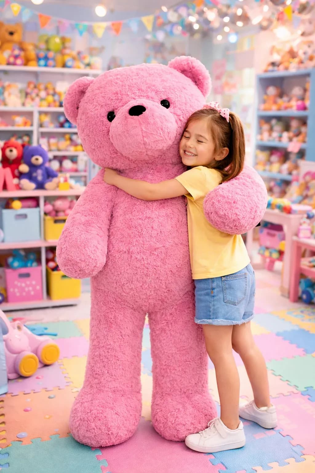 Giant Pink Teddy Bear Plush