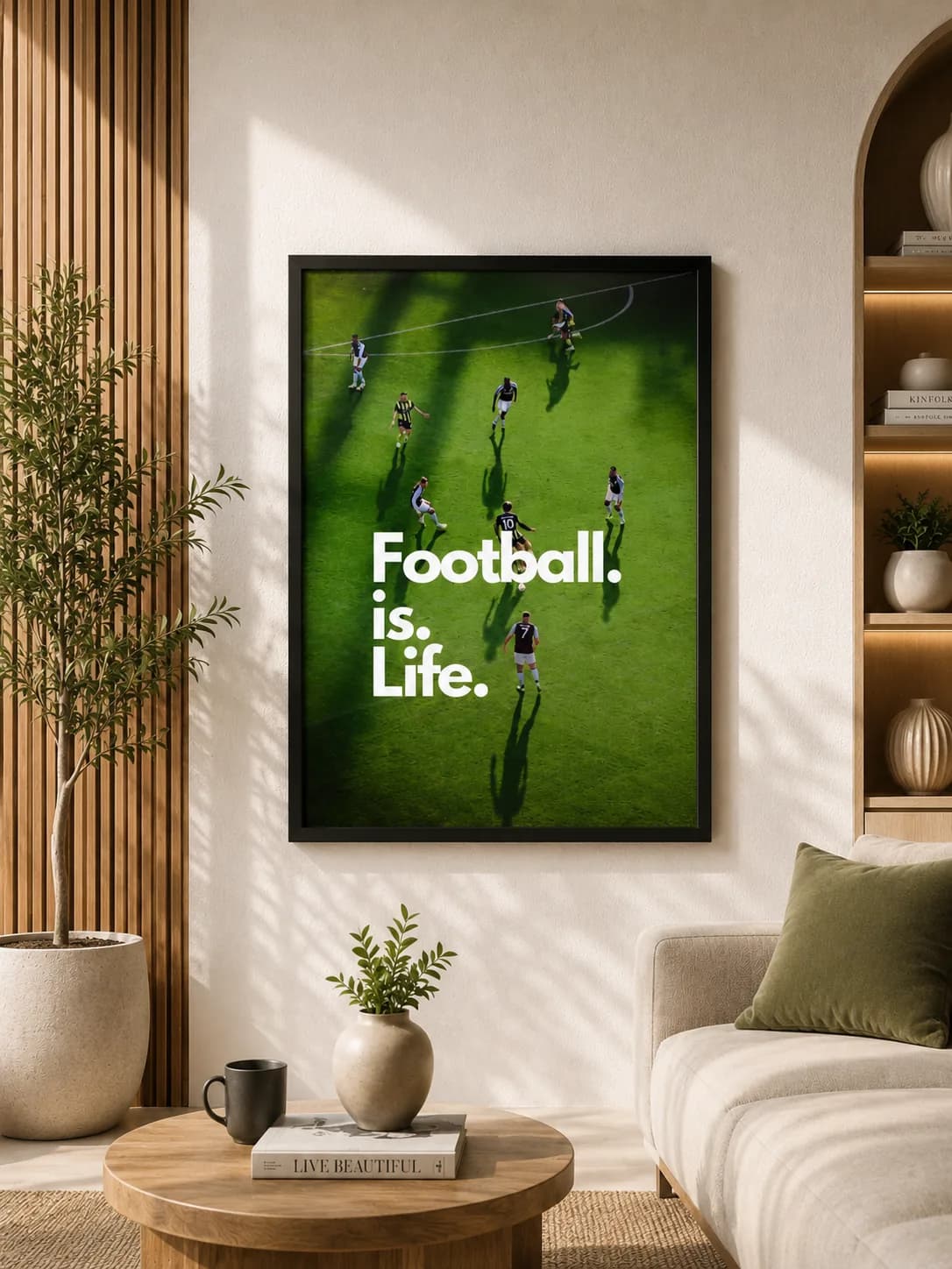 Football Is Life Wall Art Poster