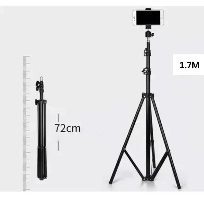 Adjustable Smartphone Tripod Stand (1.7M Foldable)