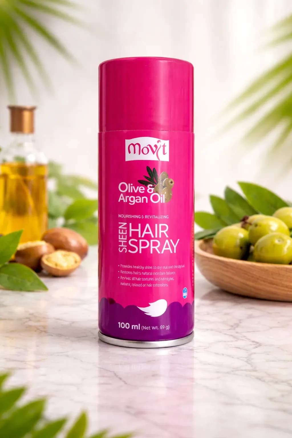 Movit Olive & Argan Oil Sheen Hair Spray