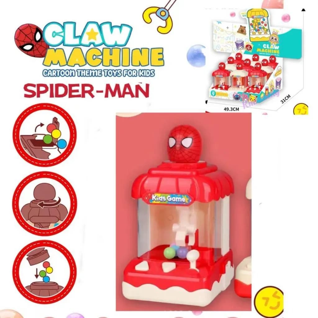 Mini Cartoon Baby Ball Catching Claw Machine