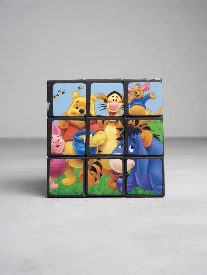 Cartoon Character 3x3 Puzzle Cube for Kids