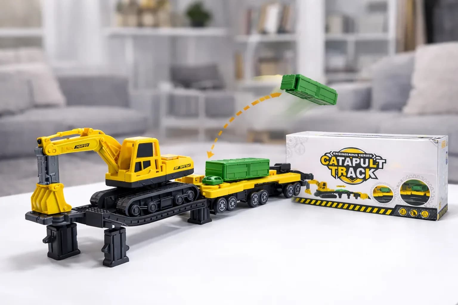 Engineering Catapult Track Construction Playset