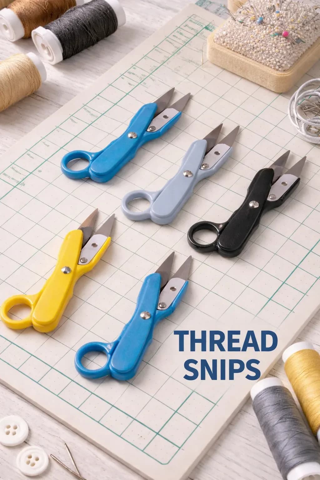 Precision Thread Snips – Compact Sewing Scissors