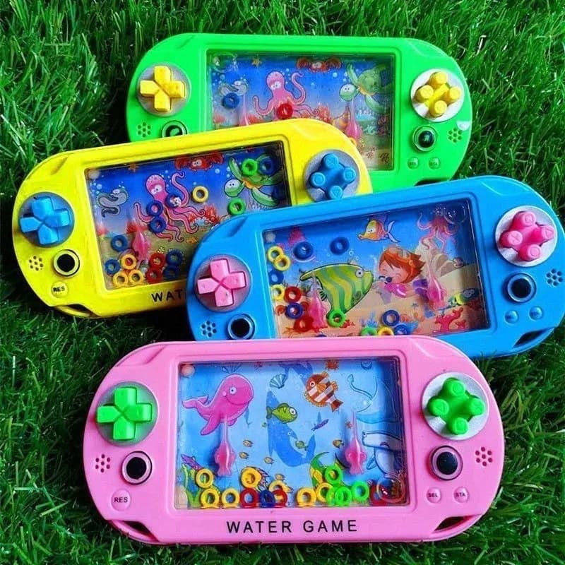 Children Traditional Water Ring Toss Toy Sea Animal Classic Handheld Plastic Ring Toss Water Game Machine