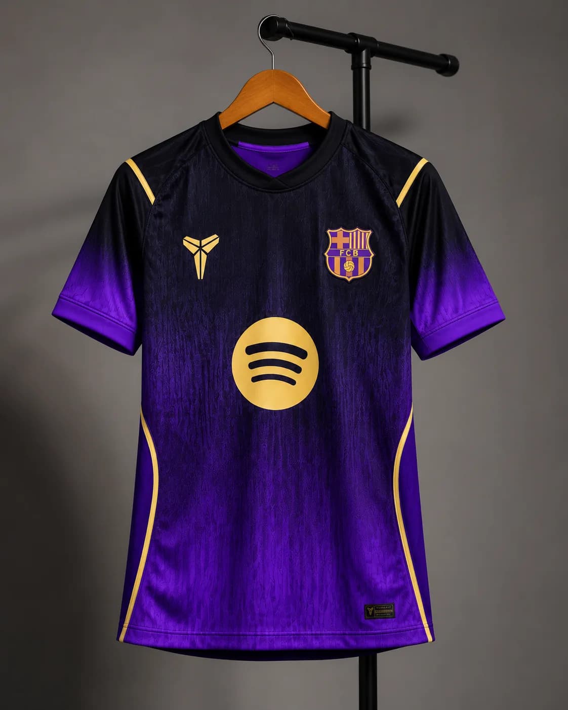 FC Barcelona Away Jersey – Purple & Black Football Shirt