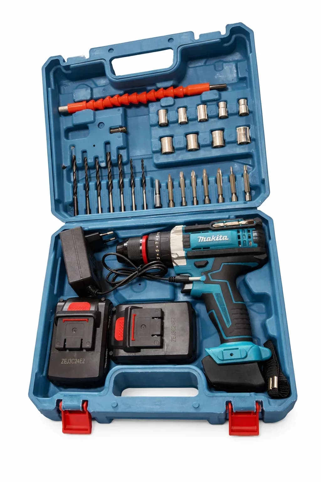 Makita Cordless Drill Driver Kit with Accessories & Dual Batteries