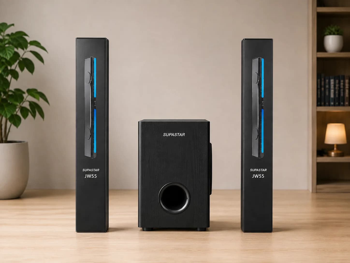 SUPASTAR JW55 Tower Speaker – HiFi Bluetooth Sound System