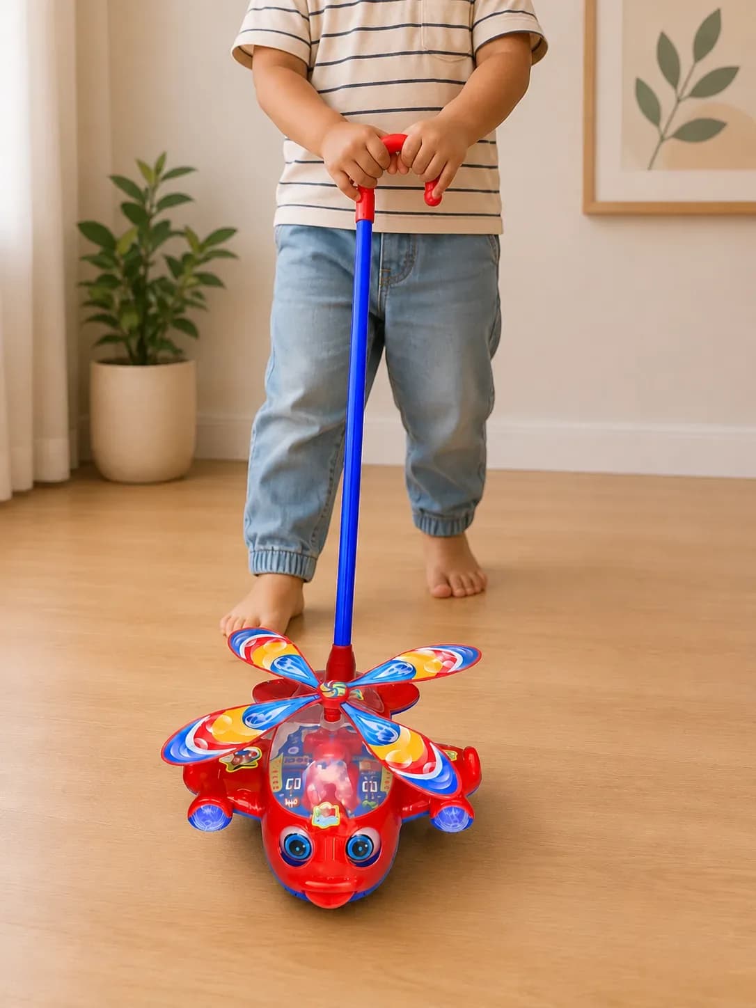 Kids Push Helicopter Toy