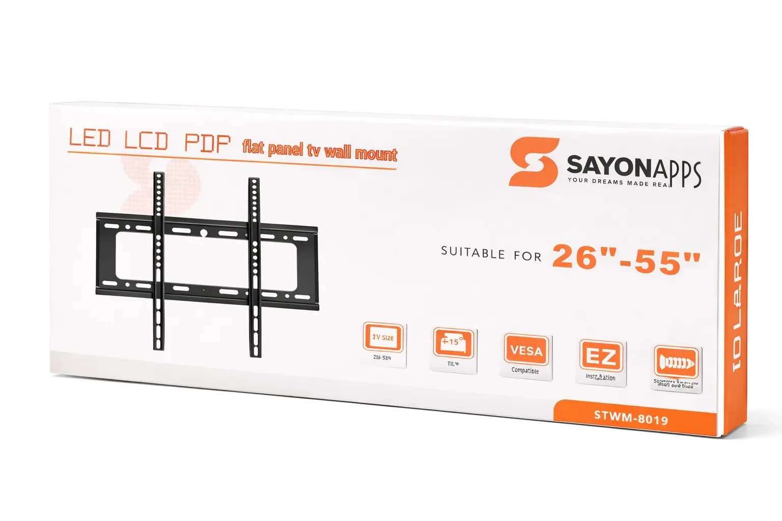 Sayonapps STWM-8019 Universal LED/LCD TV Wall Mount (26"–55")