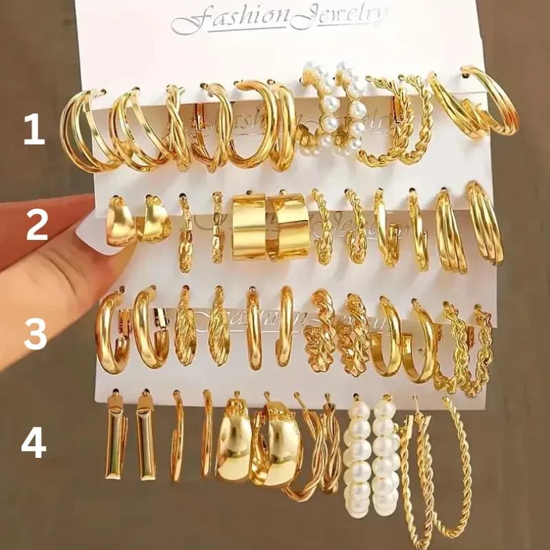 Circle Hoop Earring Set for Women Rwf 6,000 – Rwf 19,000