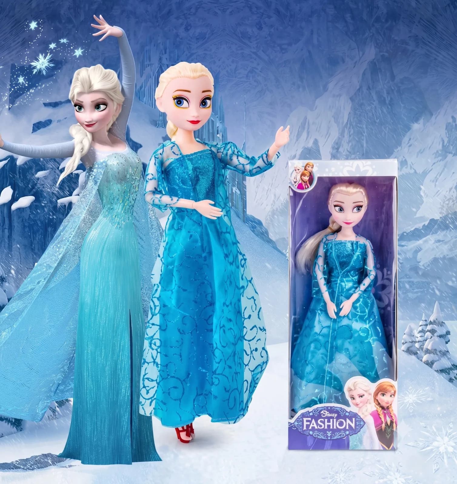 Disney Frozen Princess Doll Toy – Blue Dress