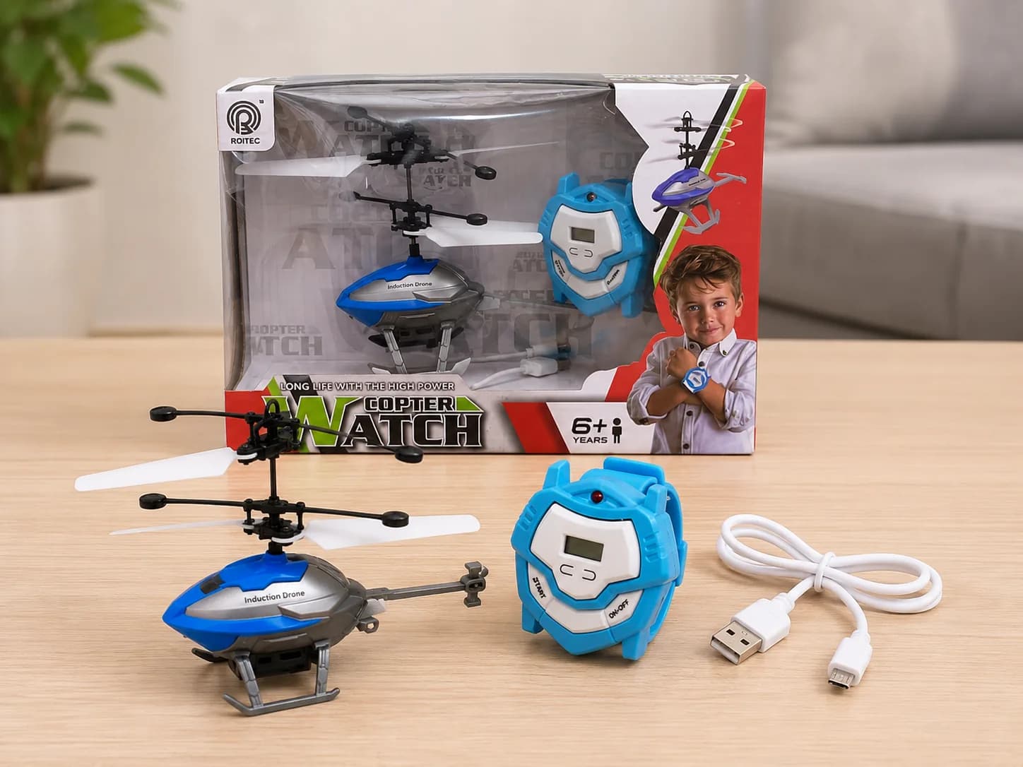 Watch Copter 2.0 – Wrist Remote Controlled Flying Helicopter Toy