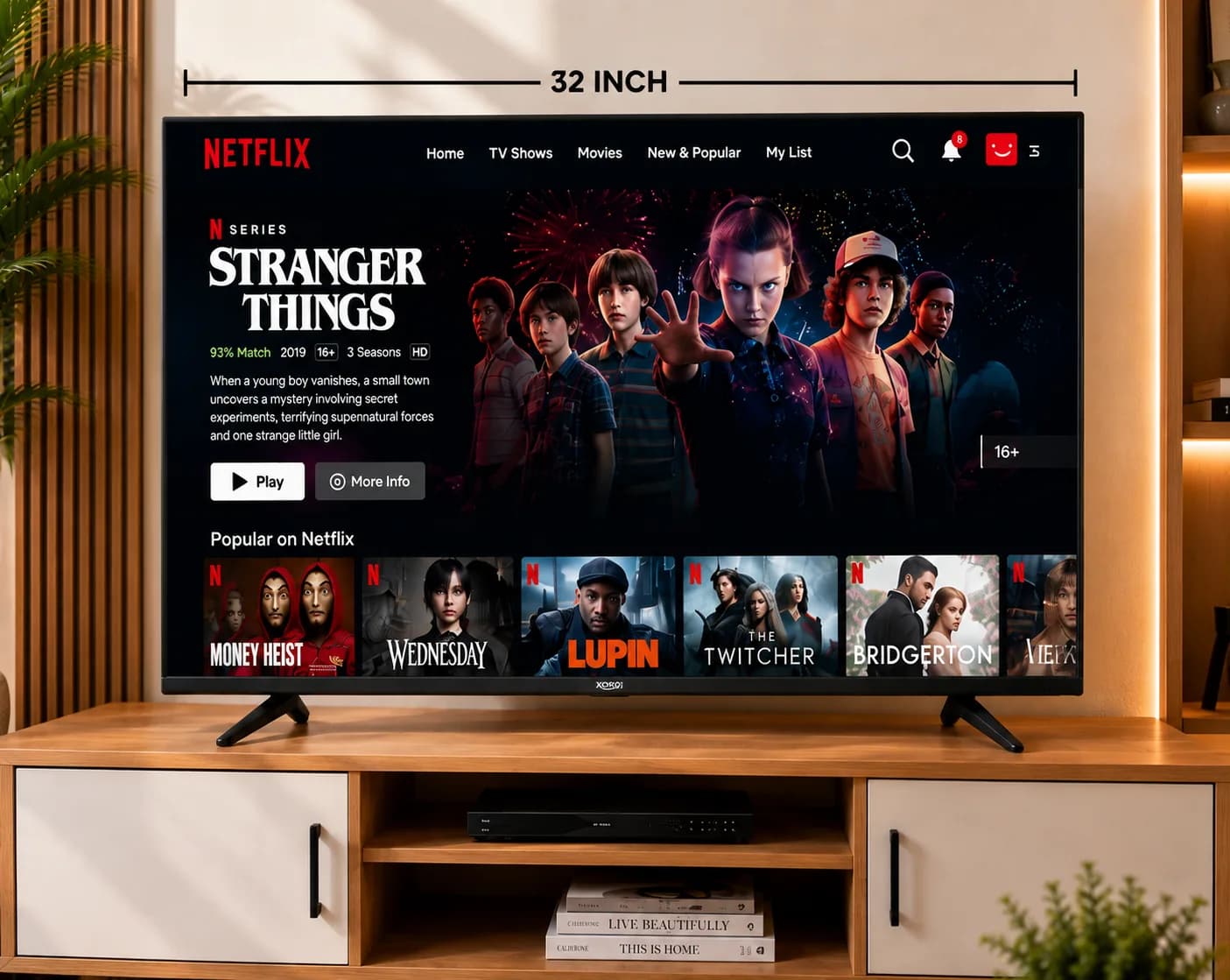 A32 32" Frameless Smart LED Android TV with Bluetooth