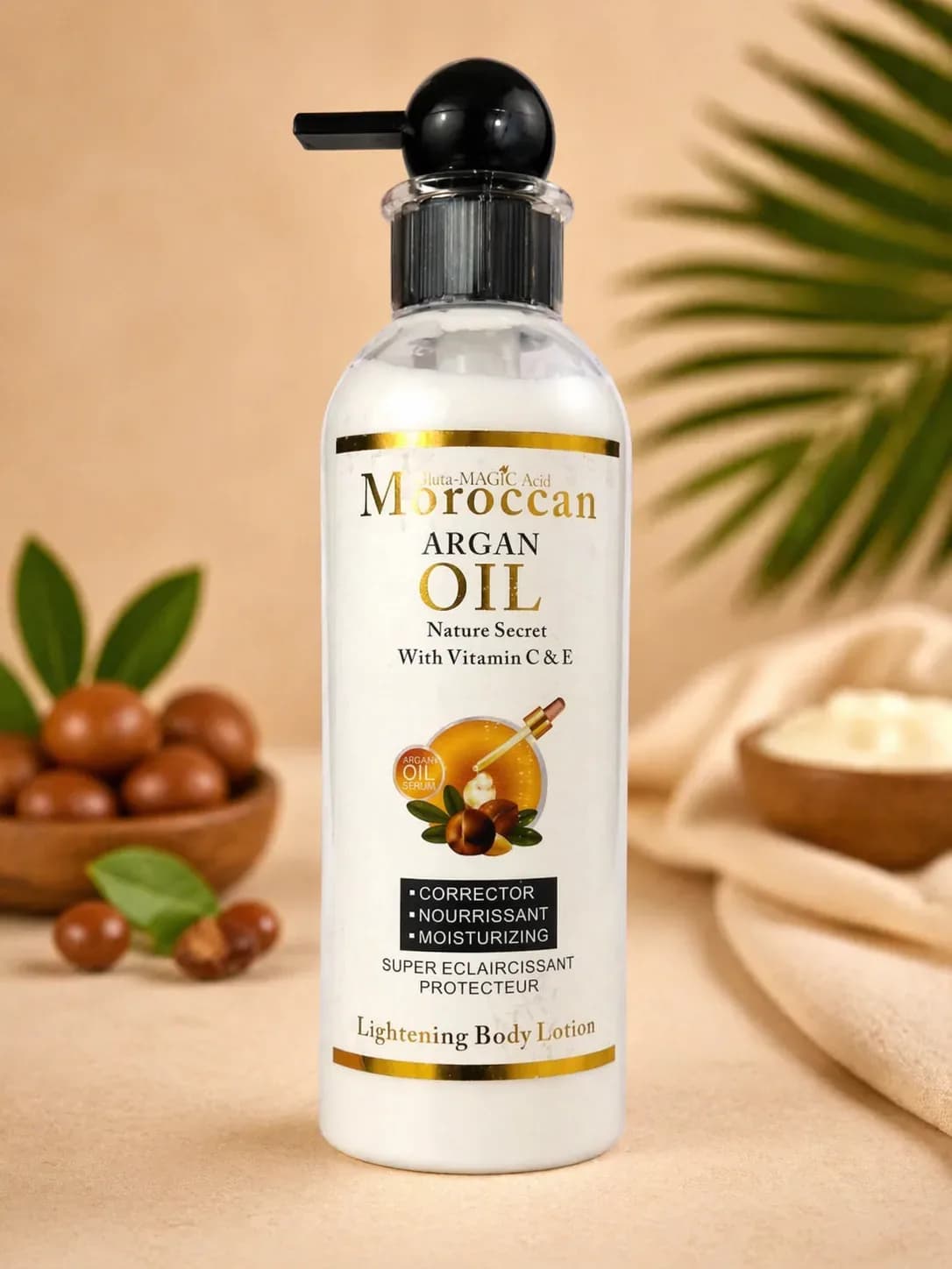 Moroccan Argan Oil Lightening Body Lotion (with Vitamin C & E)