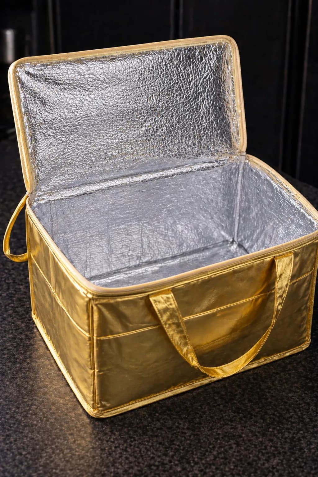 Golden Thermal Insulated Lunch Box