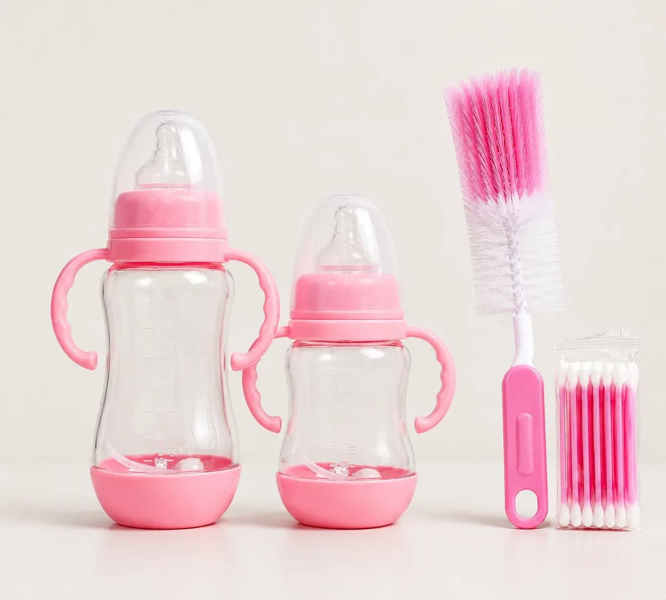 Baby Feeding Bottle & Cleaning Set