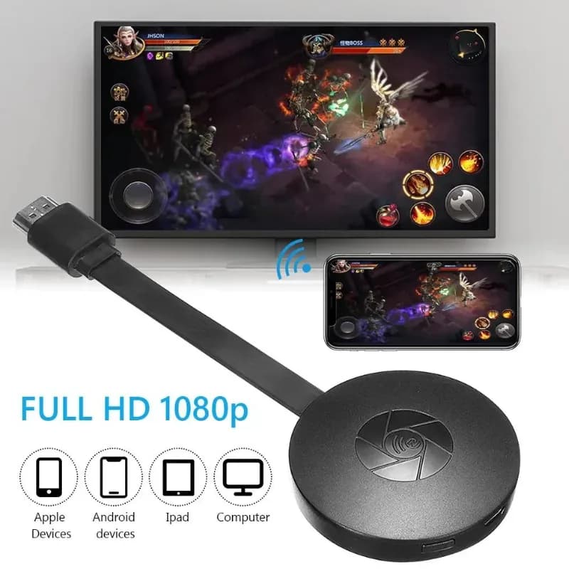 Wireless HDMI Screen Mirroring Dongle (Full HD 1080p)